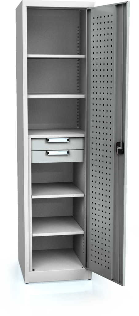 System cupboard UNI 1950 x 490 x 500 - shelves-drawers